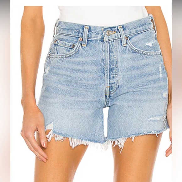 Agolde Pants - Agolde Parker Long Short in Swapmeet